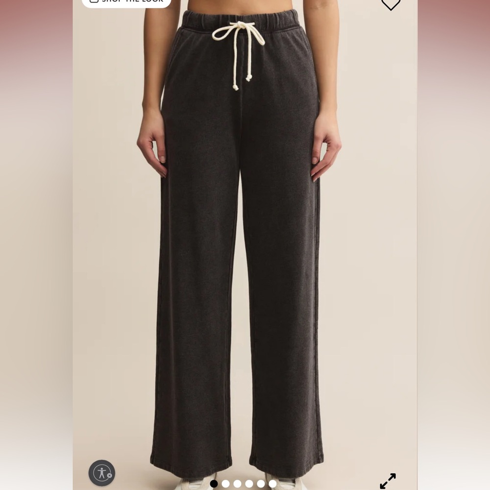 Z Supply Black Hunter Knit Lounge Pants
